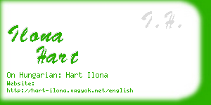 ilona hart business card